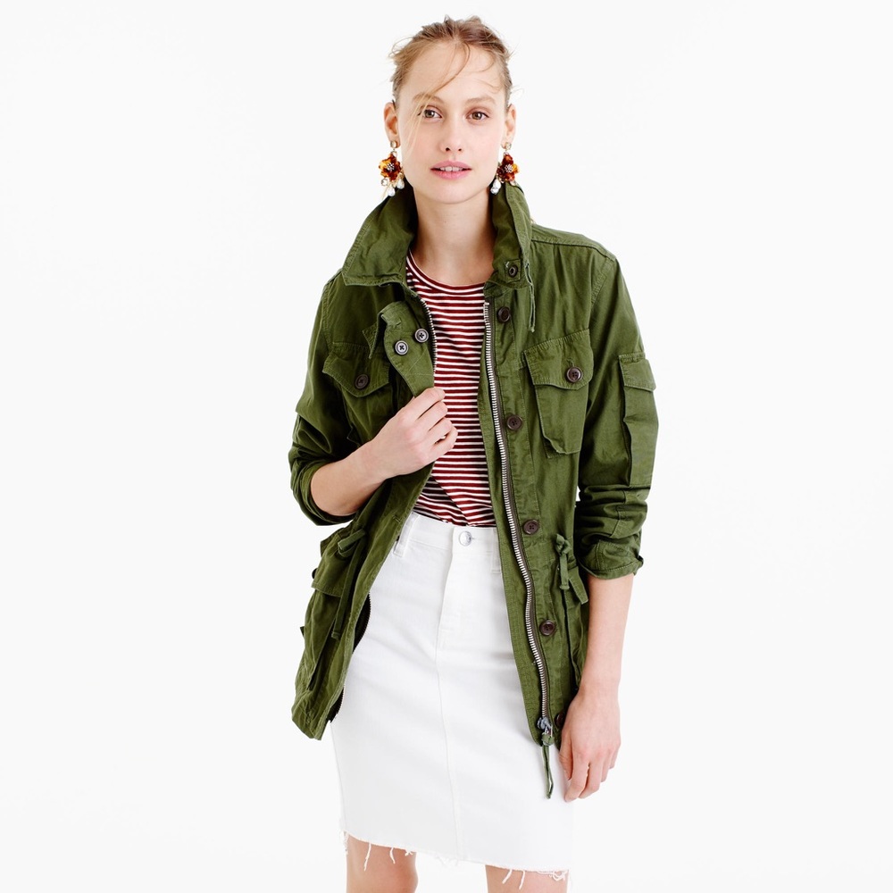 J.Crew Field Jacket in olive green | size XS